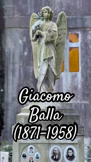 Giacomo Balla (1871-1958) Futurist artist. Futurballa. Painter. Sculptor. Grave at the Verano Cem...