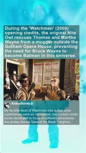 Hidden Batman Reference You Missed in Watchmen (2009) #FactShorts #MovieFacts