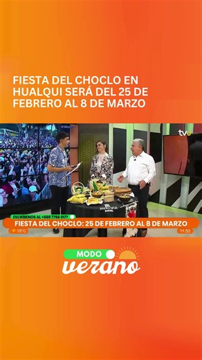 #ModoVeranoTVU | Ricardo Fuentes, alcalde de Hualqui, nos entrega detalles de lo que será la Fiesta del Choclo 2026, instancia que contará con una variada parrilla artística y cultural, además de actividades y gastronomía para disfrutar hasta el 08 de marzo. 📡 Señal Online | tvu.cl/vivo - youtube.com/@TVU_television | TVU