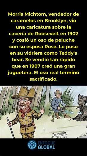 Una cacería de Roosevelt inspiró al peluche más vendido del mundo 🧸 #Historia