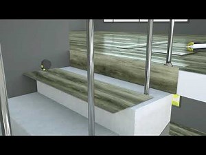 How to Install Planks on Stairs WITH Stair Rails | Audacity Flooring