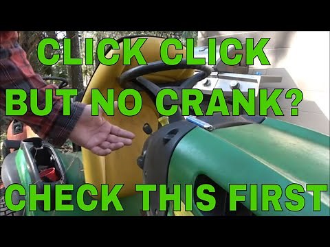 Diagnosing LA 145 John Deere Tractor Clicking But Not Turning Over