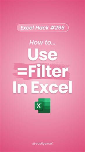 8K views · 363 reactions | This Excel function feels illegal to know! 勞 Learn how to filter data in Excel using the Filter function! #excel #spreadsheets #accounting #exceltips #workhacks | Easilyexcel | Facebook
