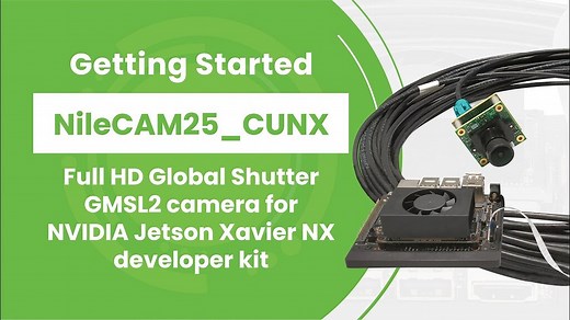 Global shutter GMSL2 camera for NVIDIA Jetson Xavier NX