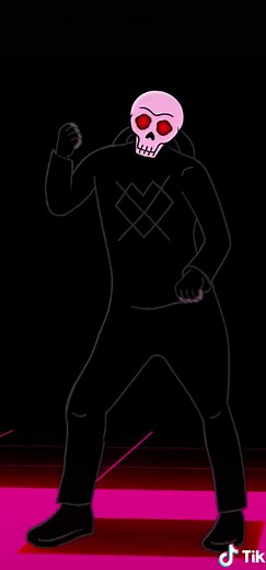 Goth Skeleton Nightclub: Dance and Anime Vibes