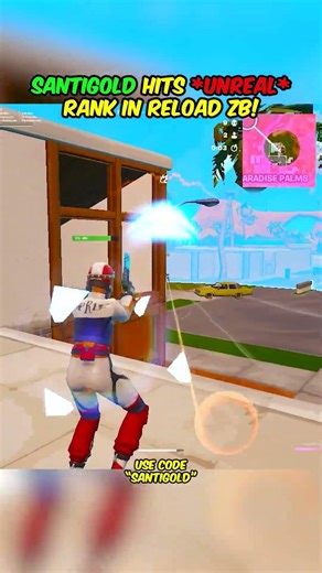 SantigoldFN hits UNREAL Rank in Fortnite Reload Zero Build! 😱 #fortnite #shorts