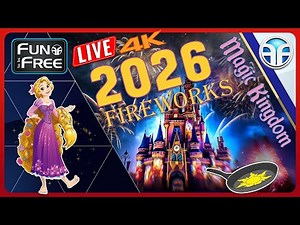🔴 LIVE: Disney World Orlando – Magic Kingdom Fireworks – 2026 Night Walk Relaxing [4K]