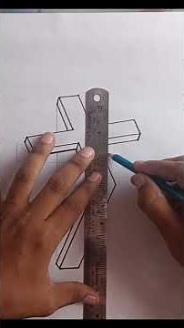 ✝️ Amazing 3D Cross Drawing | Easy Pencil Art