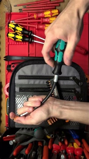 ► Wera Flexible Shaft Screwdriver in my VETO toolbag! #tools #youtubeshorts #diy #tools #toolbox