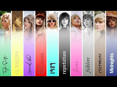 My top 5 songs from each Taylor Swift album