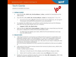 Illustrated Excel 2019 | Module 6: SAM Project 1b