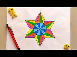 How to Draw Geometric Patterns || Easy Drawing Geometric Art || Best Compass Design Pattern ideas