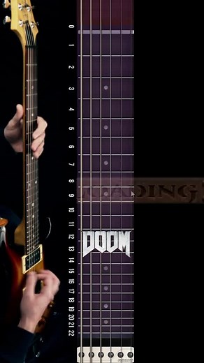 Doom E1M1 At Doom's Gates guitar tutorial