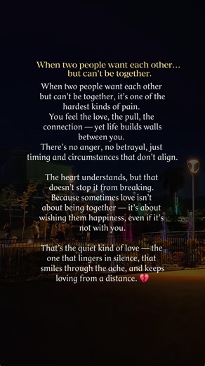 Some love stories don’t end — they just live quietly in two hearts that still care. 🌙 #UnspokenFeelings #AlmostLove #UnspokenLove #LettingGo #fblifestyle | Bella