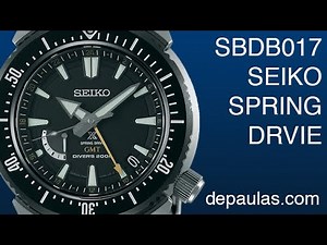The Seiko Spring Drive Transocean SBDB017 GMT Titanium Dive Watch