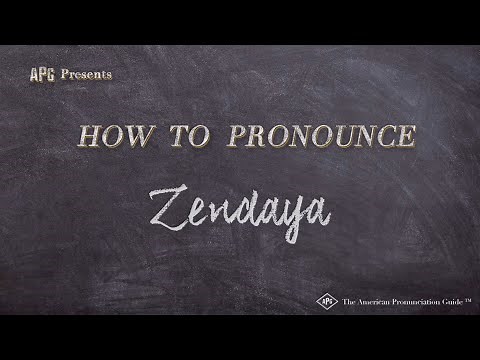 How to Pronounce Zendaya | Zendaya Pronunciation