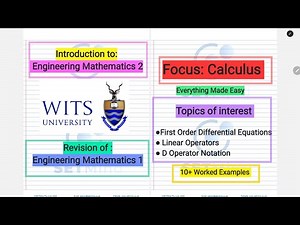 Master First Order Differential Equations & Linear Operators | Engineering Mathematics 2 Intro