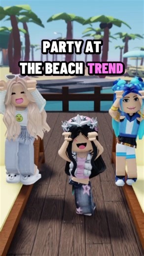 Party At The Beach Trend 🤯 #roblox #shorts #trend