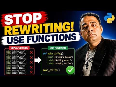 Python Functions Explained Simply | def, Parameters & Return Values