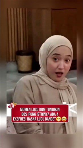 FUNNY MOMENT KDM SHOWS BOSS IPUNG HAS 4 WIVES😁HASNA'S EXPRESSION IS SO CUTE🤭#kdm #funny #ramadhan...