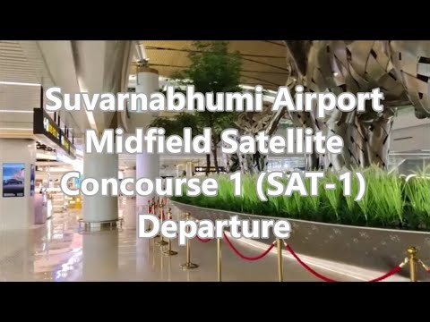 Inside BKK's New SAT-1 Terminal: Suvarnabhumi Airport Midfield Concourse Departure Walkthrough
