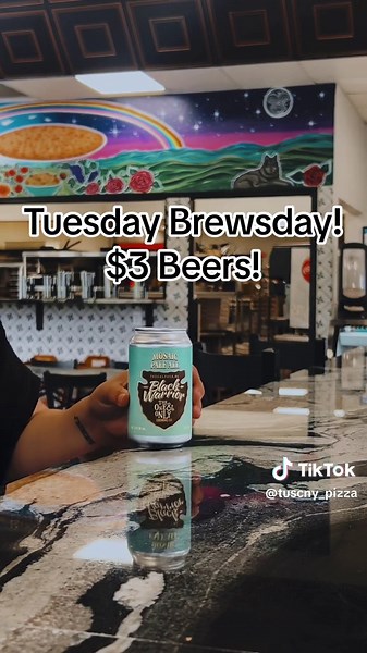 We are finally open on Tuesdays starting today! Tuesdays, you can come in and get any beer for $3!