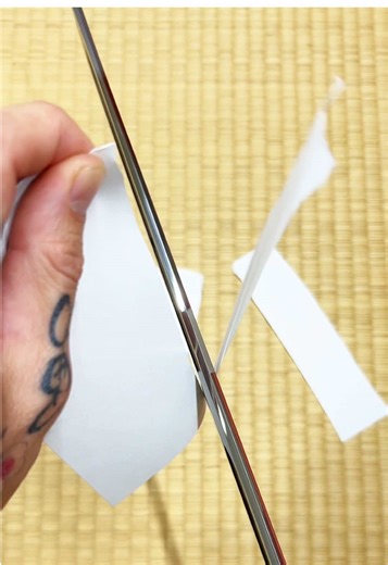 Japanese sword cutting sound🎶🗡️🎶 #katana #japan #samuraisword #samurai #asmr