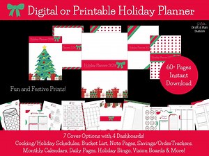 2024 Digital & Printable Holiday Planner - Etsy