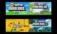 Mix of 4 videos from youtube : New Super Mario Bros Series Mashup