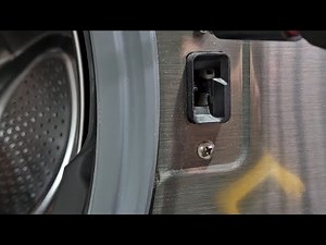 LG front load washing machine clicking and door won't lock. LG front load door lock replacement.