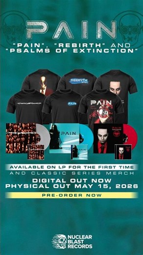 Pain, Rebirth and Psalms of Extinction are remastered and reissued! Get it now! Link in bio!