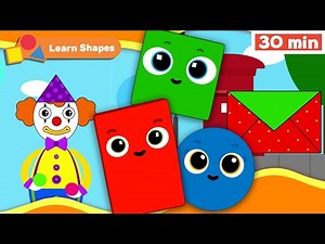 Shapes School | Educational videos for Babies | Learn Shapes for kids | Clown | First University