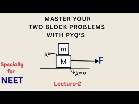 2 Block Problems (Lecture 2) | Friction | NEET Physics