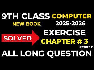 class 9 computer solved exercise chapter 3 long questions class 9 computer science