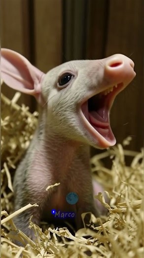 “The Tiny Squeaks Baby Aardvarks Make Underground 🐷🌍”