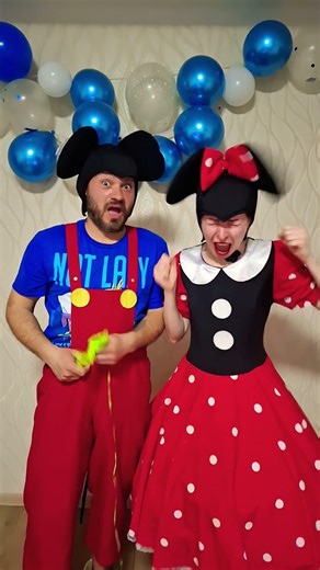 Crying Minnie 😢😲🥹😂 #shorts #funny #comedy #cosplay #mickeymouse #viralvideo #jokes #prank #best
