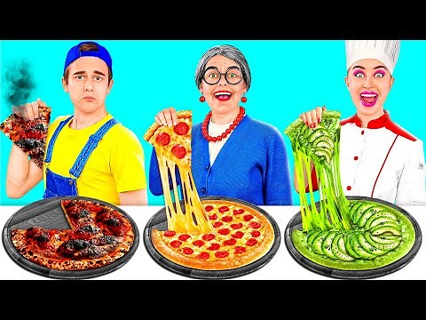 Me vs Grandma Cooking Challenge | Kitchen Hacks and Tricks by TeenTeam Challenge