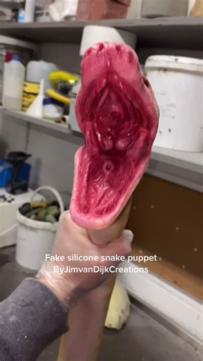 Realistic Fake Silicone Snake Puppet by JimvanDijkCreations