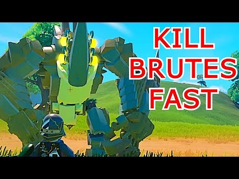 How To Kill Brutes In Lego Fortnite! (Boss Battle Tips)