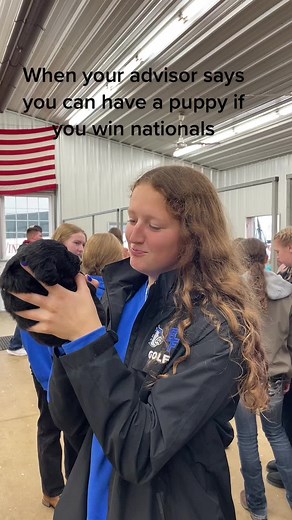 Iowa’s favorite creed speaker! #ffa #puppies #iowaffa #nationalconvention #creedspeaking