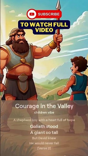 David and Goliath Victory Song #biblesongforkids #biblesongsforkids #biblesongs