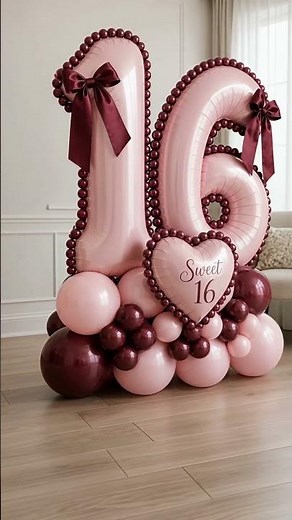 💖 Elegant Sweet 16 Balloon Setup Ideas