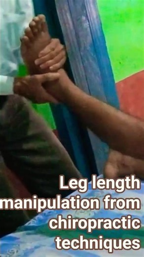 Leg length manipulation from chiropractic techniques #youtubeshorts #trendingshorts #shortvideo #yt