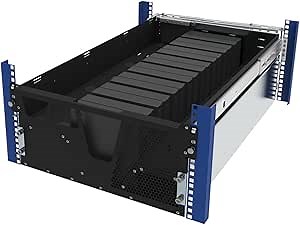 RackSolutions 5U HyperShelf for 16 Dell Optiplex Micro - High-Efficiency Rack Shelf for Server Clusters, Includes Cable Management