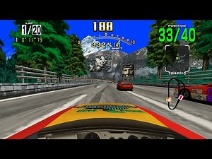 Sega Racing Classic - Arcade - Grandprix Mode (20 laps) - Beginner - Manual Car - Full Race