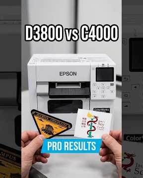 Epson Colorworks D3800 vs C4000...a short comparison #epsoncolorworks #labelmachine