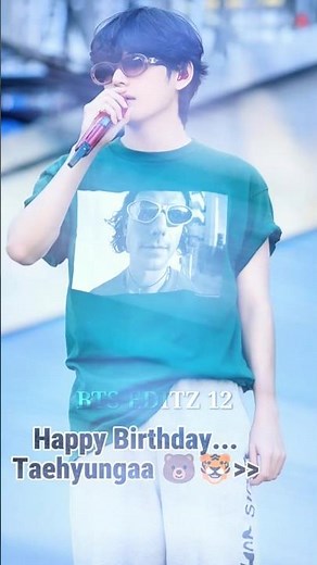 🎂 Happy Birthday BTS V 💜Kim Taehyung Special Short ✨ #bts #shorts #birthday #v