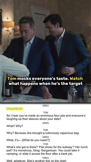 succession season 4 tom and greg bag scene — script vs show “a ludicrously capacious bag” and then tom panics the second greg says the nickname 😭👜 #succession #matthewmacfadyen #nicholasbraun #jessearmstrong #hbo
