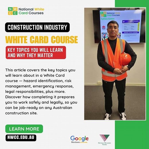 What do you actually learn in a construction White Card course?
