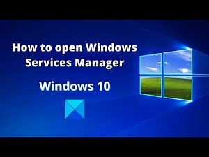 How to open and use Windows Services Manager (Services.msc)